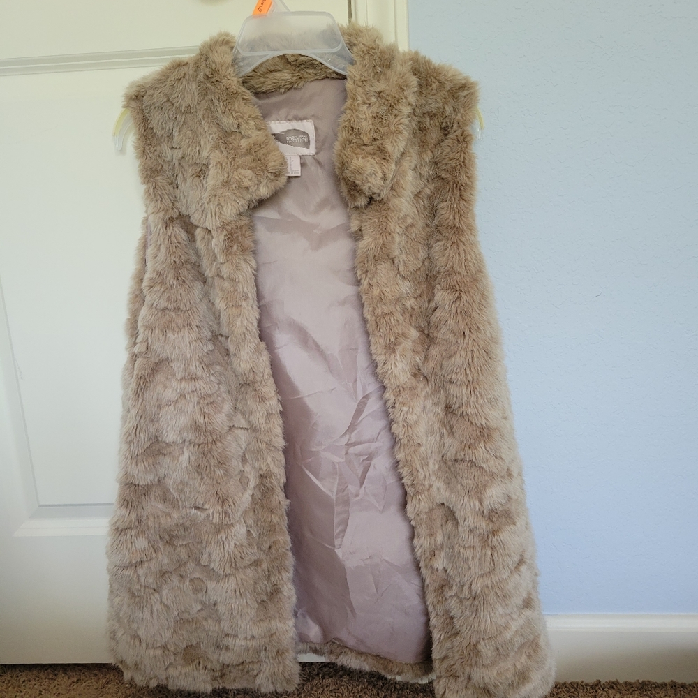 Faux fur vest